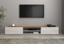 OTTO home Lowboard Garda TV-Kommode Weiß Hochglanz Barockstil Bild 2