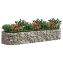 DOTMALL Hochbeet Gabionen-Hochbeet aus verzinktem Eisen 300x100x50 cm Bild 2