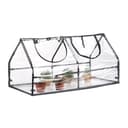 relaxdays Gewächshaus Folie Transparent Schwarz Bild 2