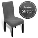 Melody Stuhlhusse Grau Universal Stretch Stuhlbezug Elastisch Bild 2