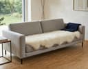 KUHFELL online & NOMAD Doppel Lammfell Teppich Weiss Natur Bild 2