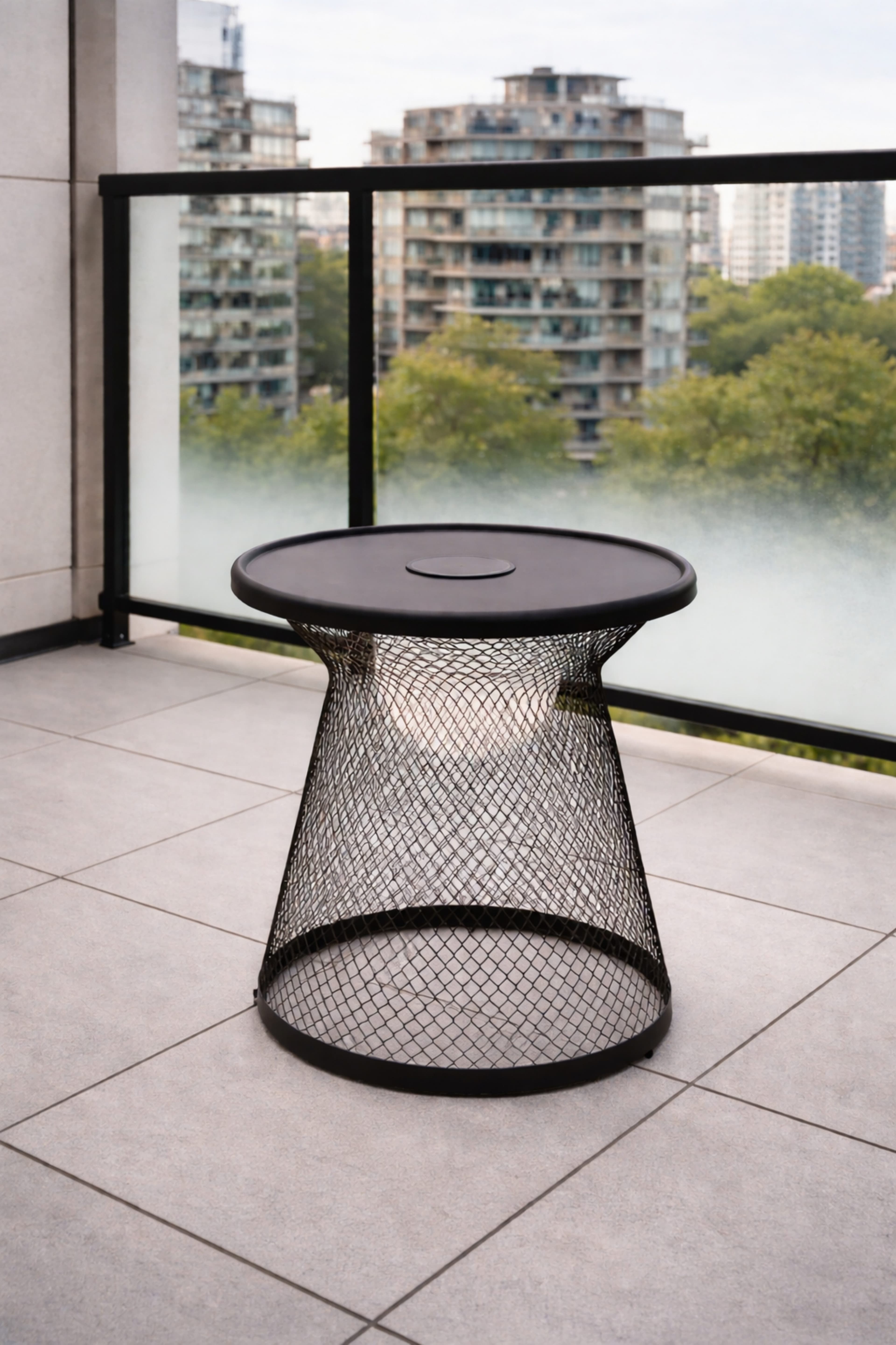 Leco Solarleuchte LUNA Beistelltisch LED warmweiß anthrazit - Bild 2