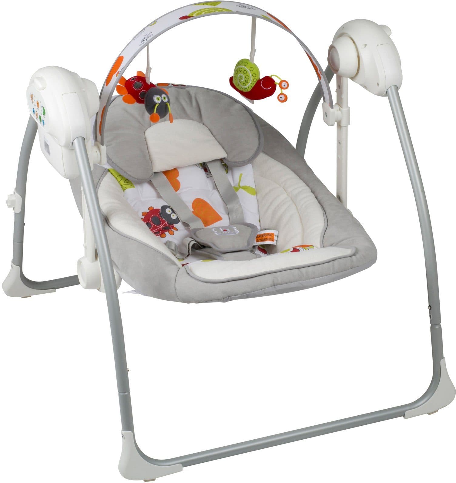 BabyGo Babywippe Dandly elektrisch mit Sound grau - Bild 2