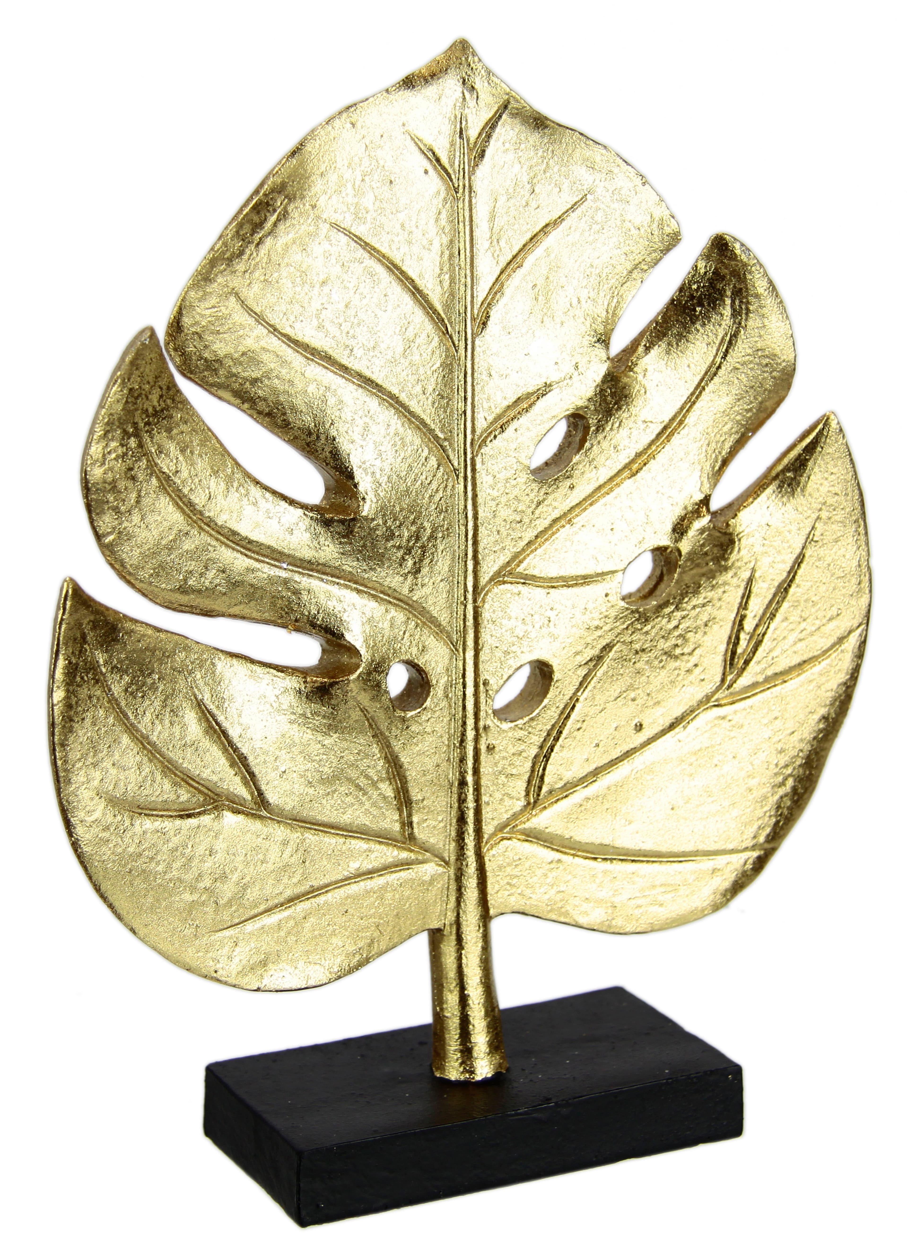 I.GE.A. Splitphilo-Blatt Statue Gold Dekofigur