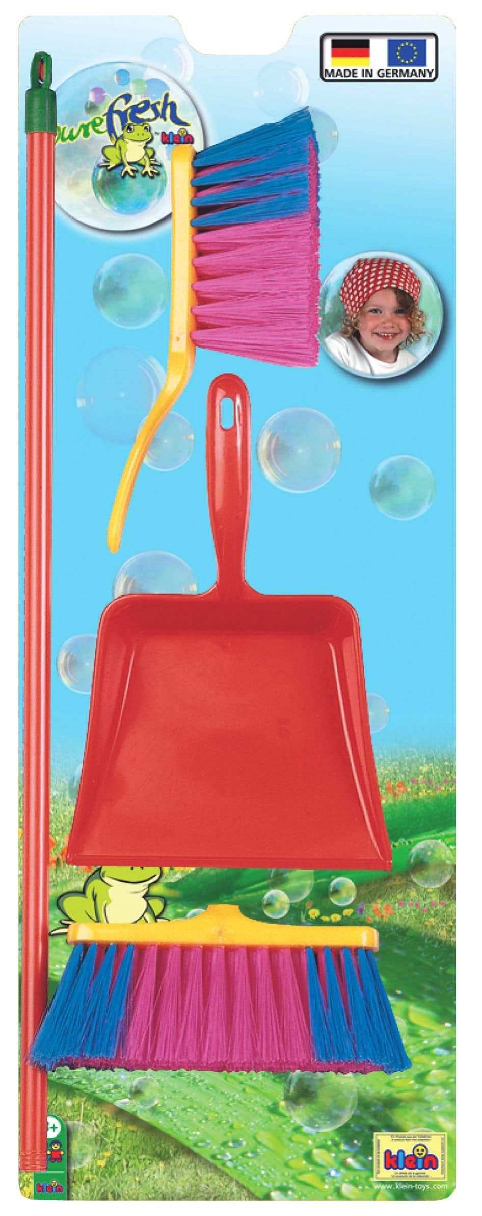 Theo Klein Kinder-Haushaltsset 3-teilig Besen Handfeger Schaufel