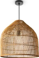 PACO HOME Pendelleuchte LINNU Rattan Deckenlampe Bild 2