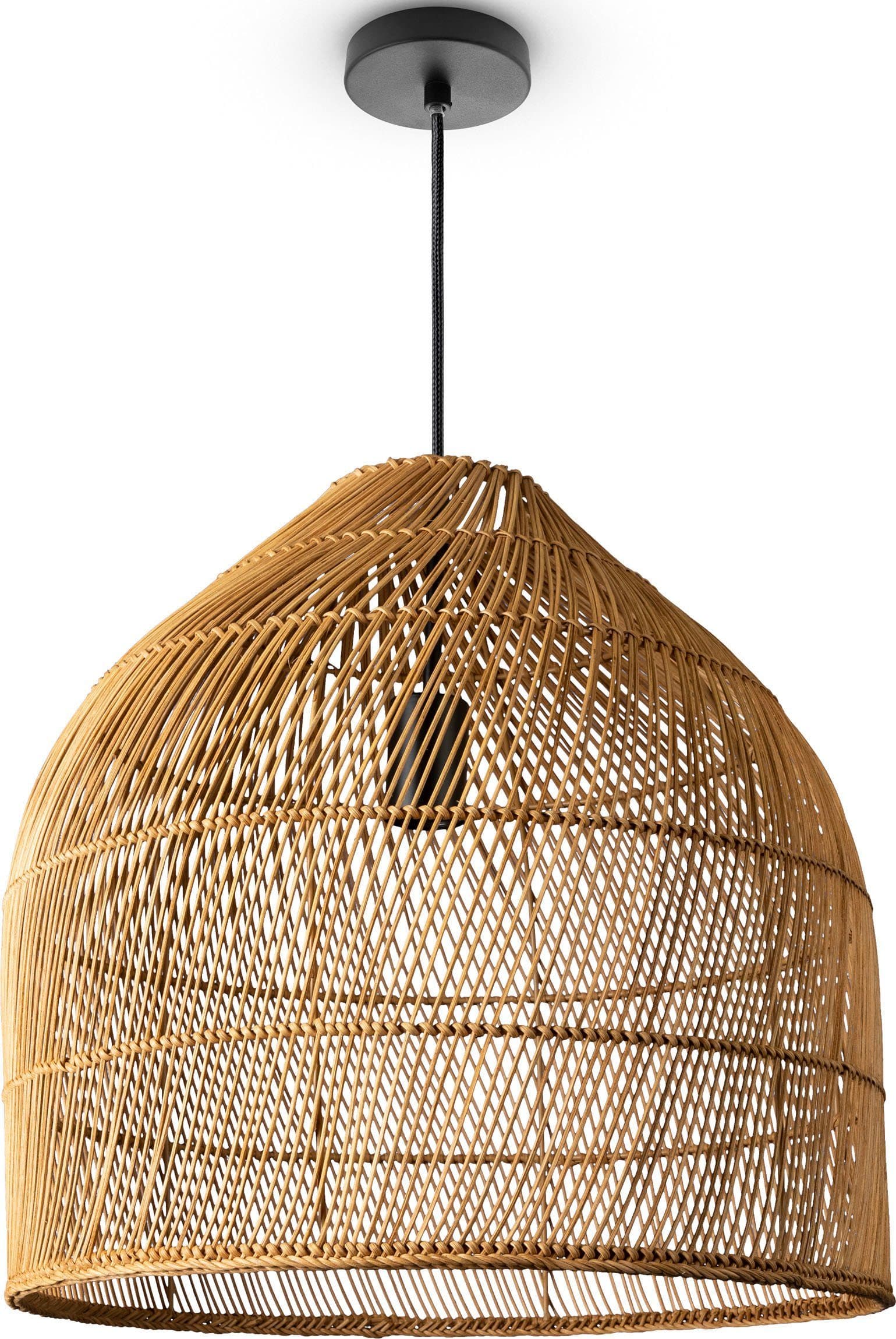 PACO HOME Pendelleuchte LINNU Rattan Deckenlampe - Bild 2