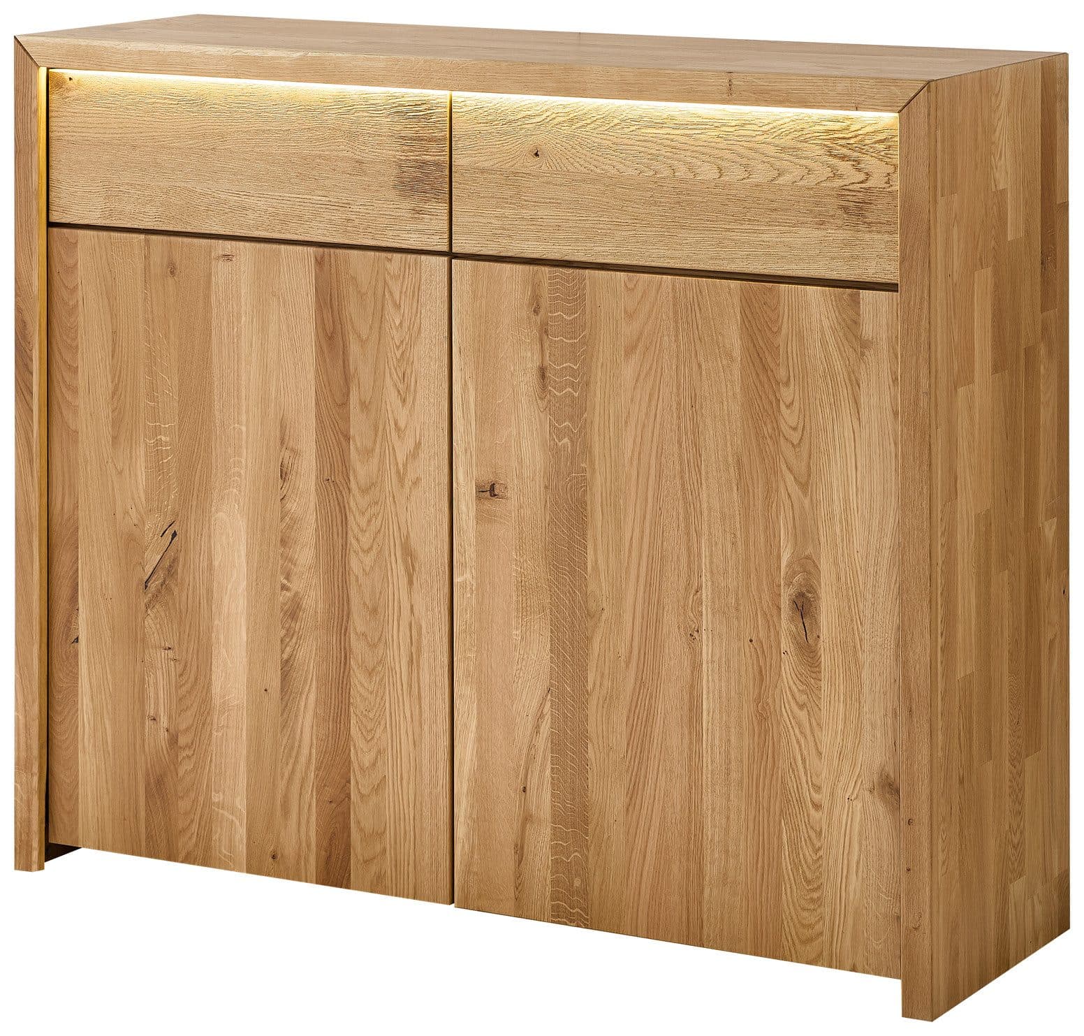 Home Affaire Kommode Ambroise Wildeiche Massivholz mit LED-Beleuchtung - Bild 2