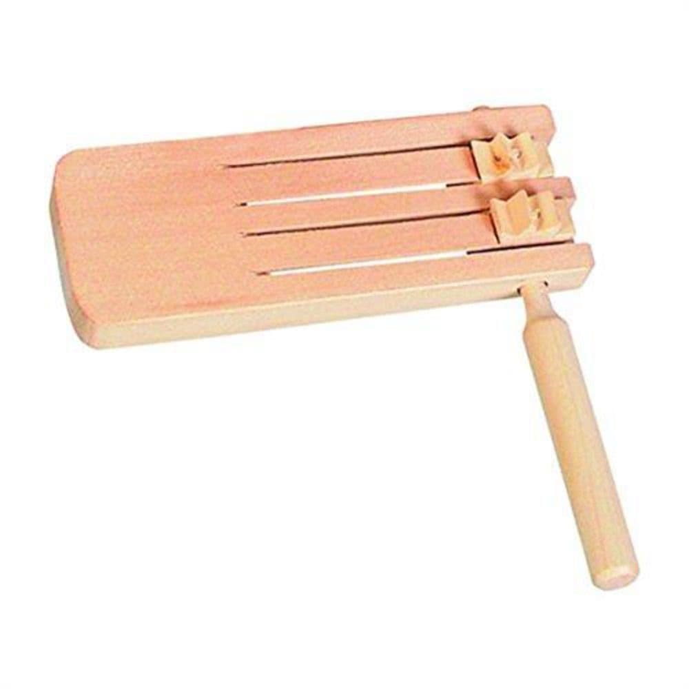 Goki Doppelratsche Holz Spielzeug ab 3 Jahren braun