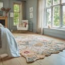 FLAIR RUGS Wollteppich Daphne Floral Rosa Handgetuftet Bild 2