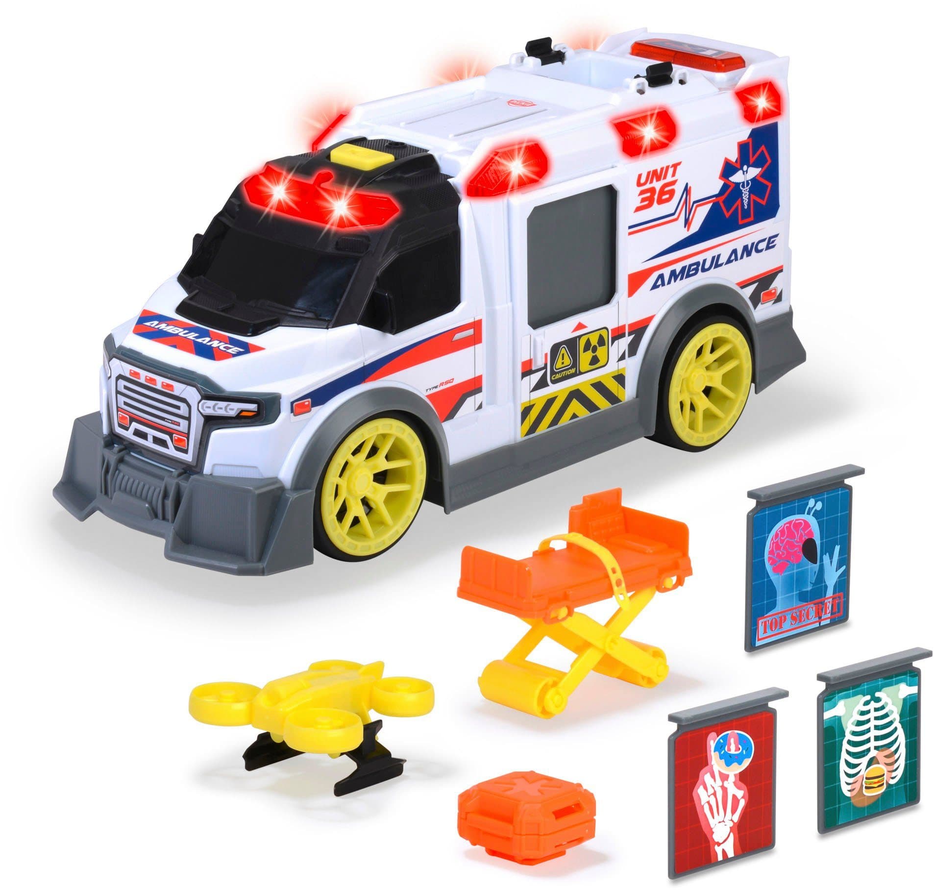 DICKIE TOYS Ambulance Spielzeug-Krankenwagen Bunt mit Licht & Sound - Bild 2