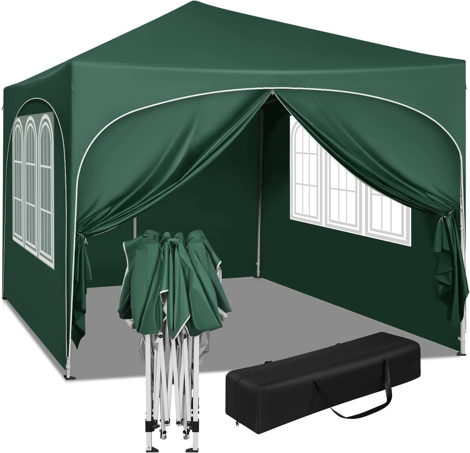 Woltu Faltpavillon 3x3m Grün Höhenverstellbar - Bild 2