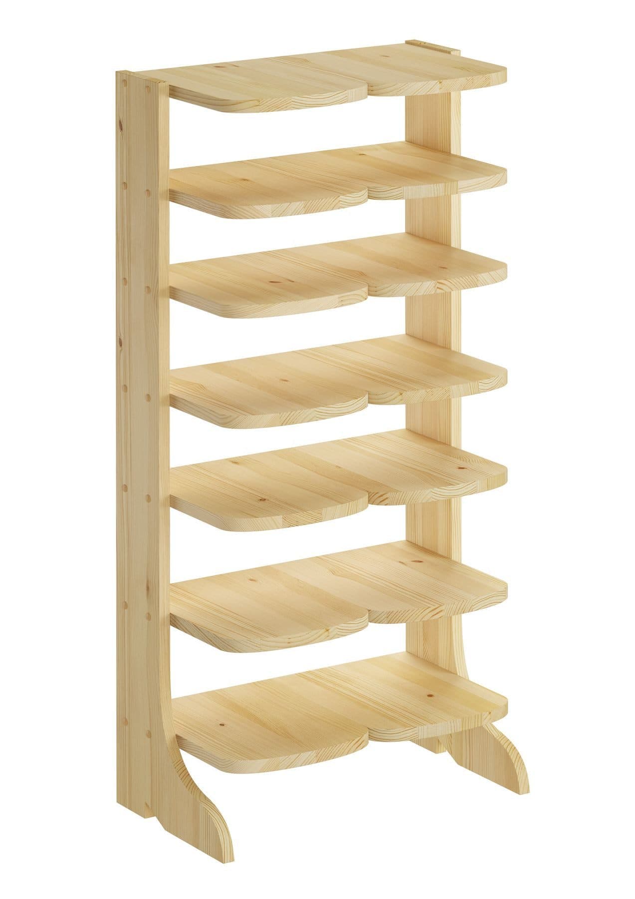 ERST-HOLZ Schuhregal Kiefer Massiv für 14 Paar Schuhe - Bild 2