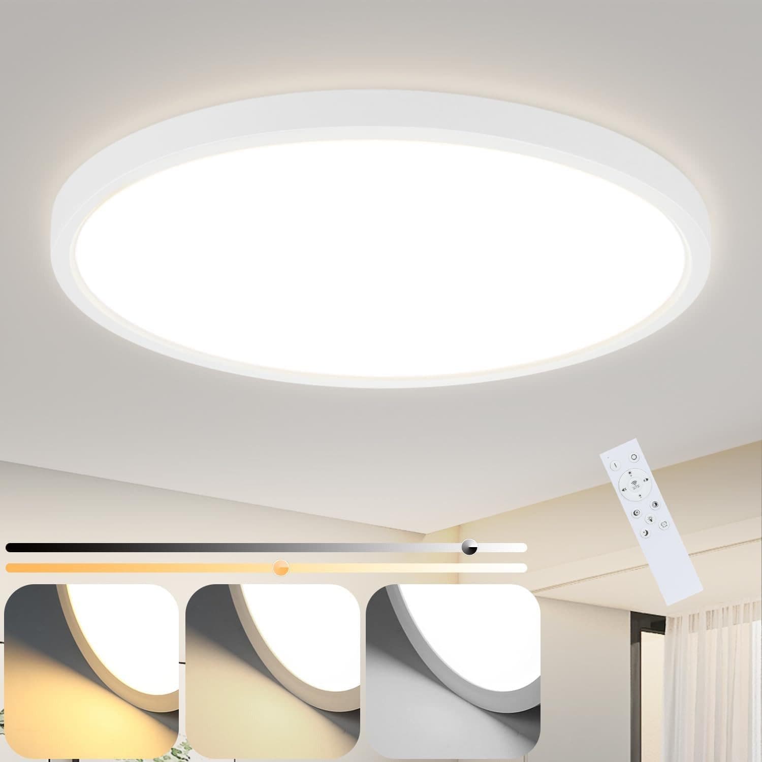 ZMH LED Deckenleuchte Modern Dimmbar 3000-6000K - Bild 2