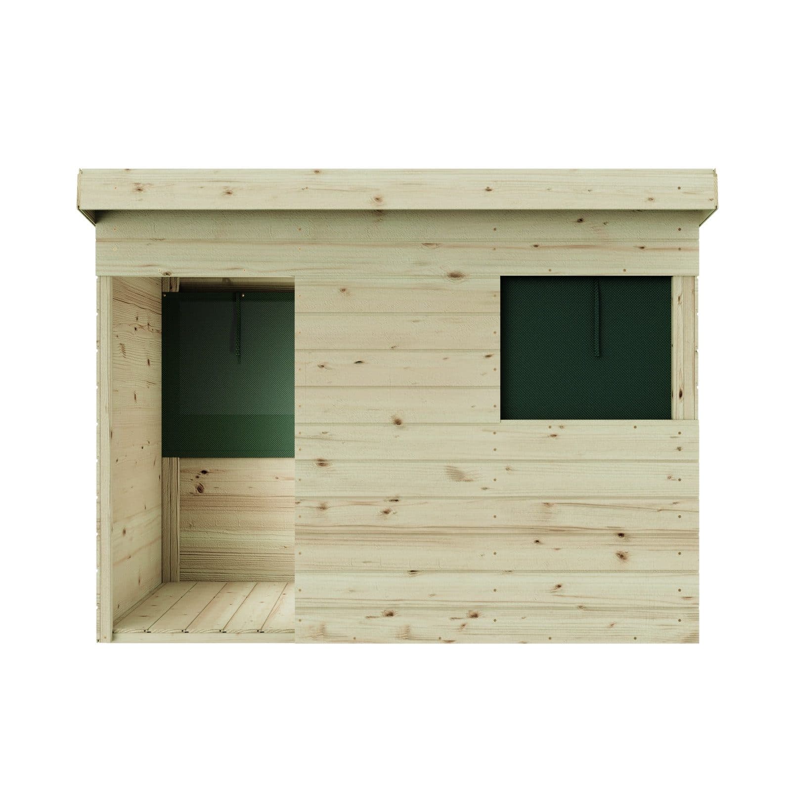 OutdoorToys Spielhaus Sonnenfinsternis Holz Dunkelgrün - Bild 2