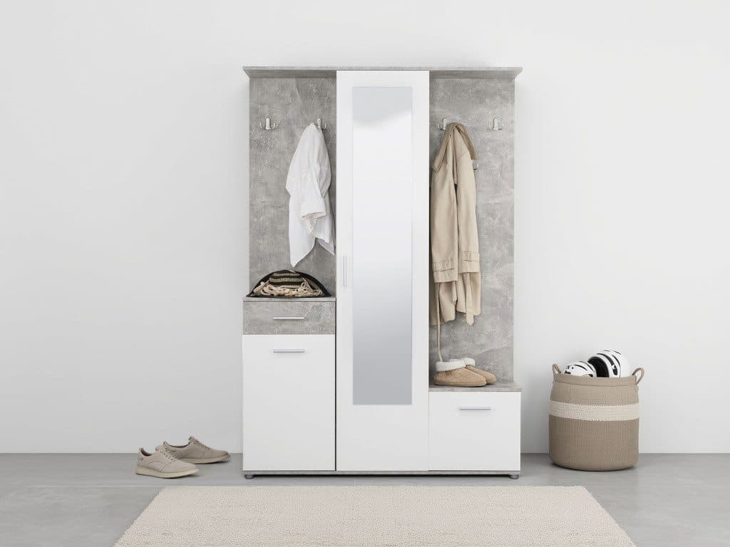 INOSIGN Kompaktgarderobe Martin mit Spiegel und 10 Haken - Bild 2