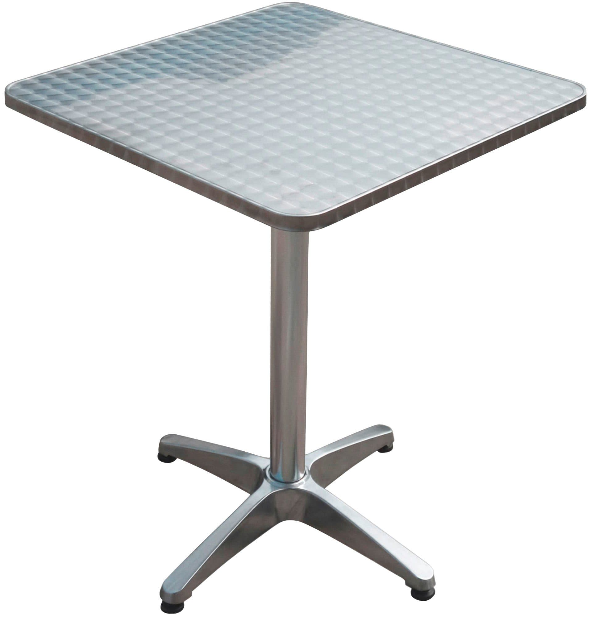 Garden Pleasure Bistro Tisch Quadratisch Silber Klappbar - Bild 2