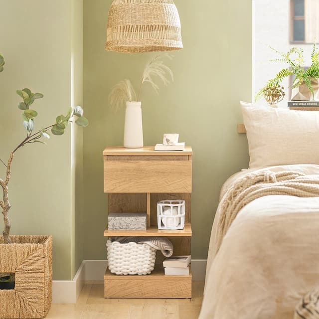 Nachttisch mit Schublade & Ablage | Modernes Design