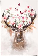 Reinders! Poster Hirsch in Blumen Rosa 61x91,5cm Bild 2