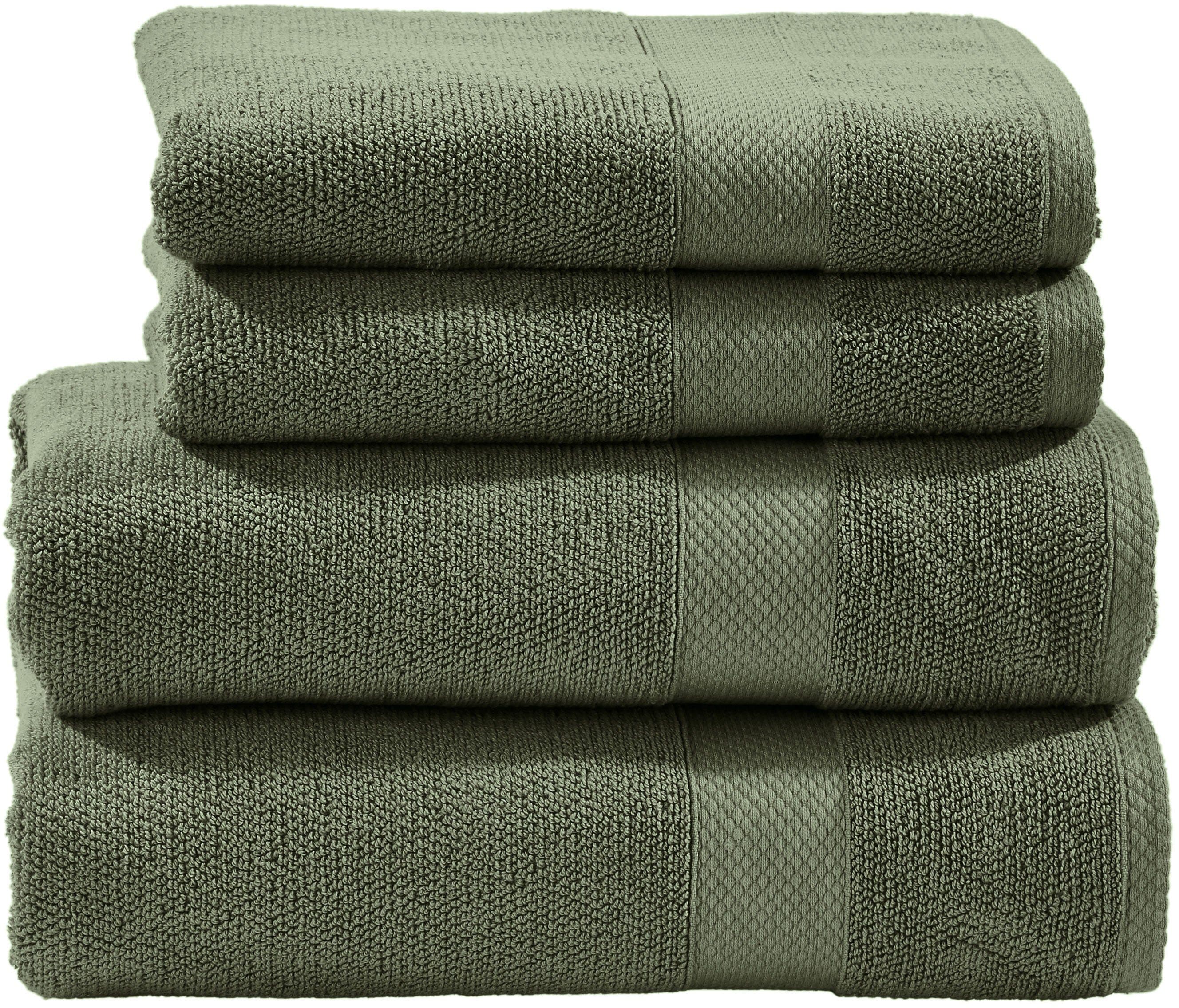 done.® Frottier Set Deluxe 4-tlg. Khaki 100% Baumwolle - Bild 2