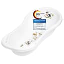 KiNDERWELT Babybadewanne XXL Funny Farm Weiß mit Ablaufstöpsel Bild 2