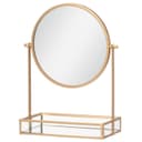 4LIVING Kosmetikspiegel GEMMY mit Ablage Glas Metall Bild 2