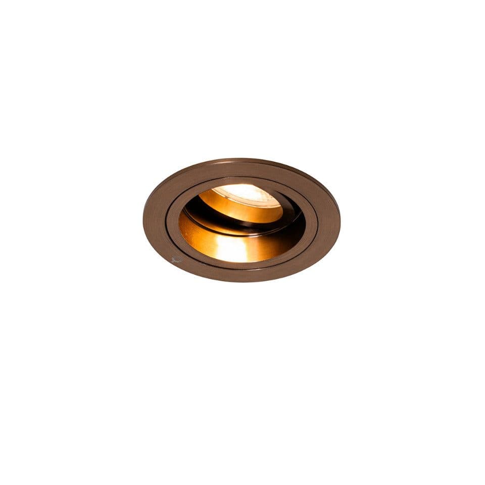 Qazqa LED Einbaustrahler Chuck GU10 Bronze Aluminium - Bild 2