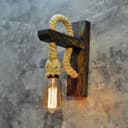 Opviq Wandleuchte 100% Fichtenholz Beige Rustikal Bild 2
