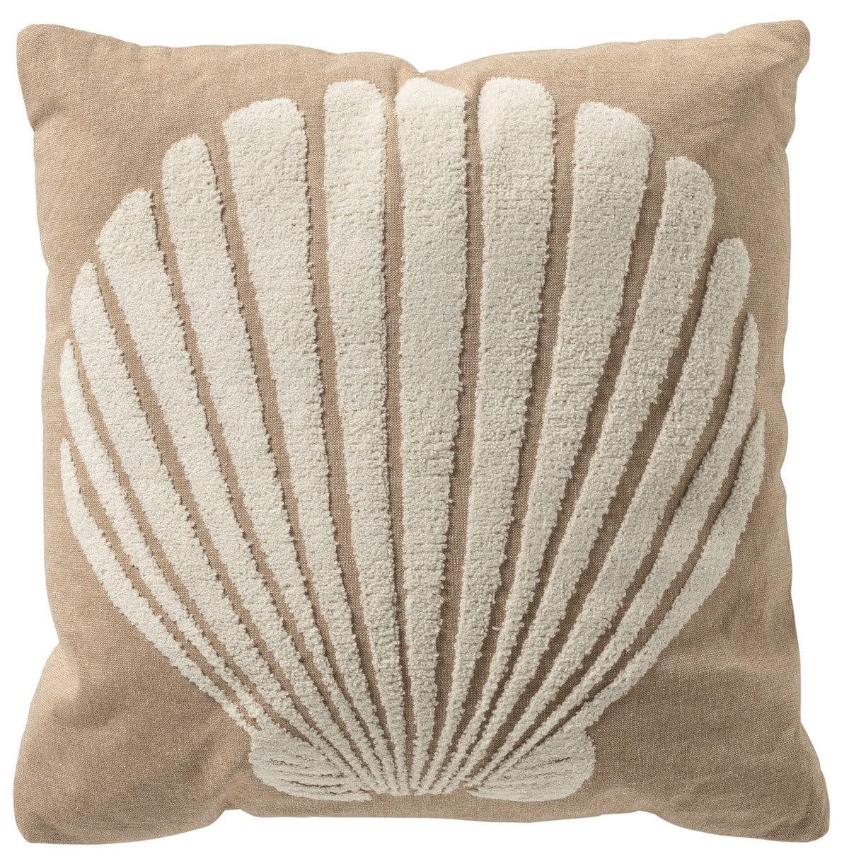 Dutch Decor Kissenhülle 'Merlijn' Irish Cream Beige Muschel-Relief - Bild 2