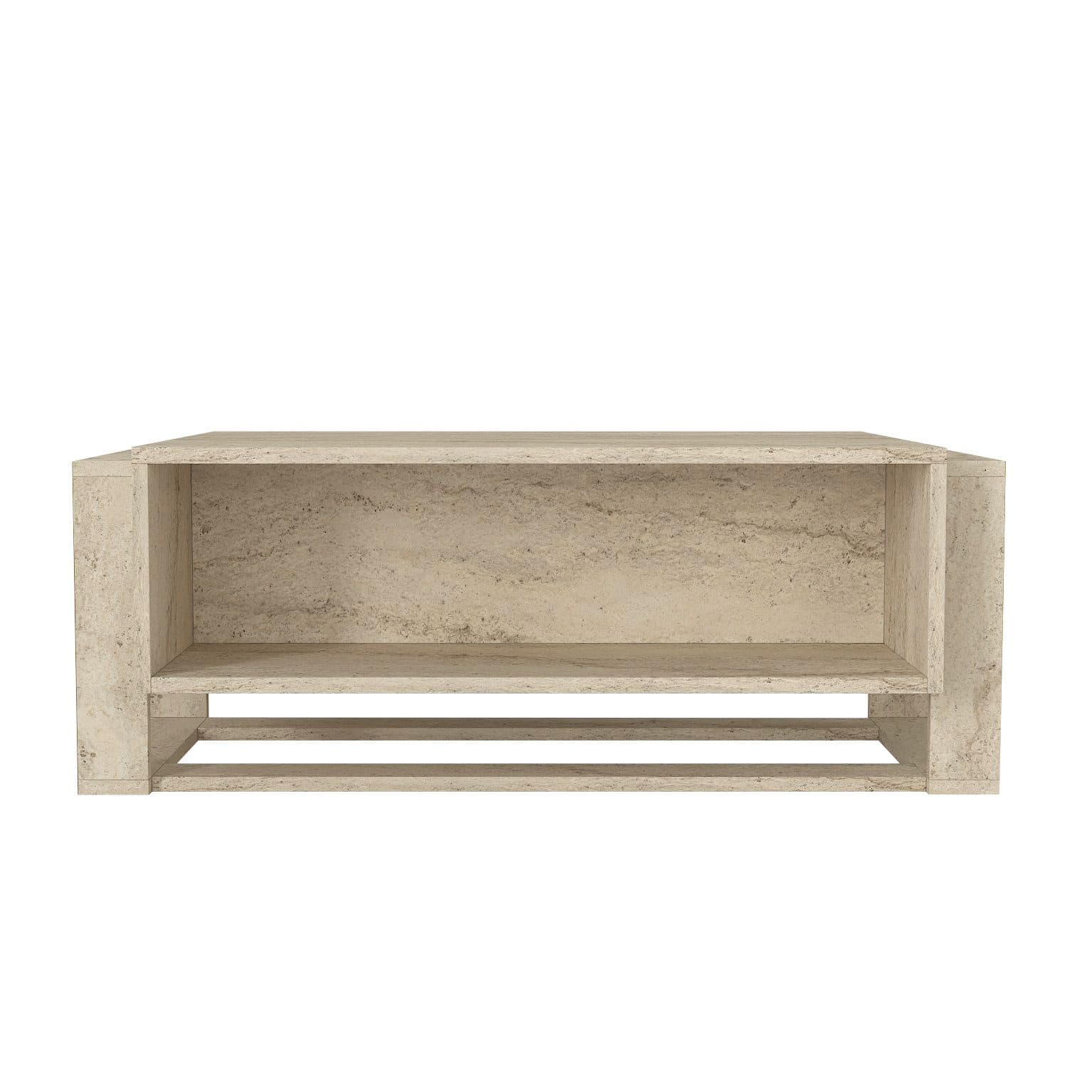 moebel17 Couchtisch Bianco Beige mit Granitoptik - Bild 2