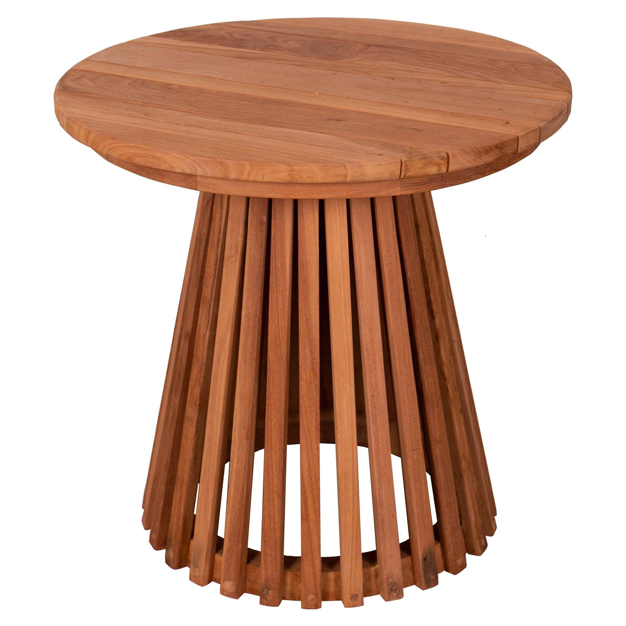 bene living Beistelltisch Bolton Teakholz Rund 50 cm - Bild 2