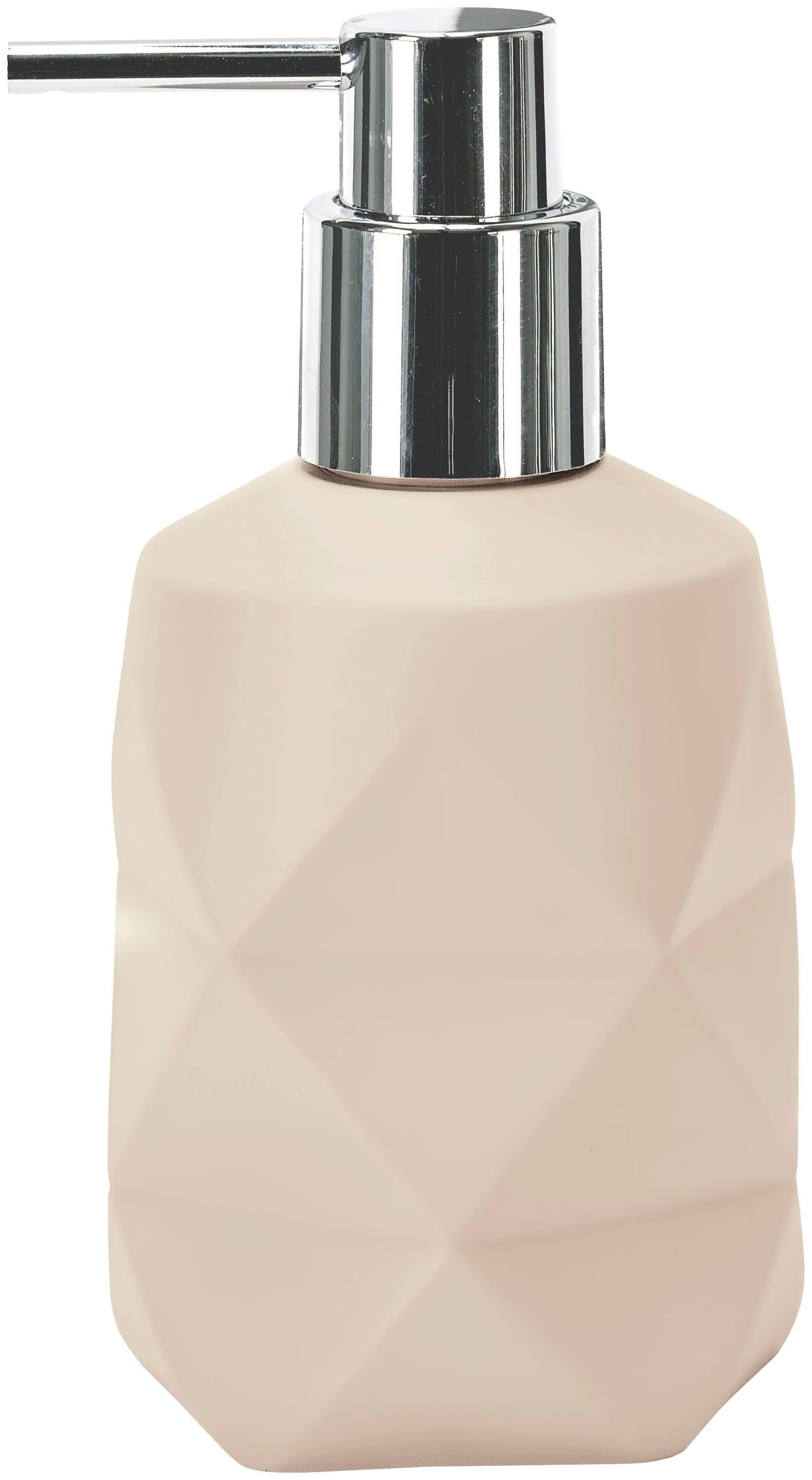 Kleine Wolke Seifenspender Crackle Beige Polyresin