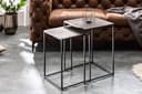 riess-ambiente Beistelltisch Set ELEMENTS 40cm Silber/Schwarz Metall Bild 2