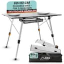 LAWA Living and Lifestyle Campingtisch Faltbar Höhenverstellbar Aluminium Silber Bild 2