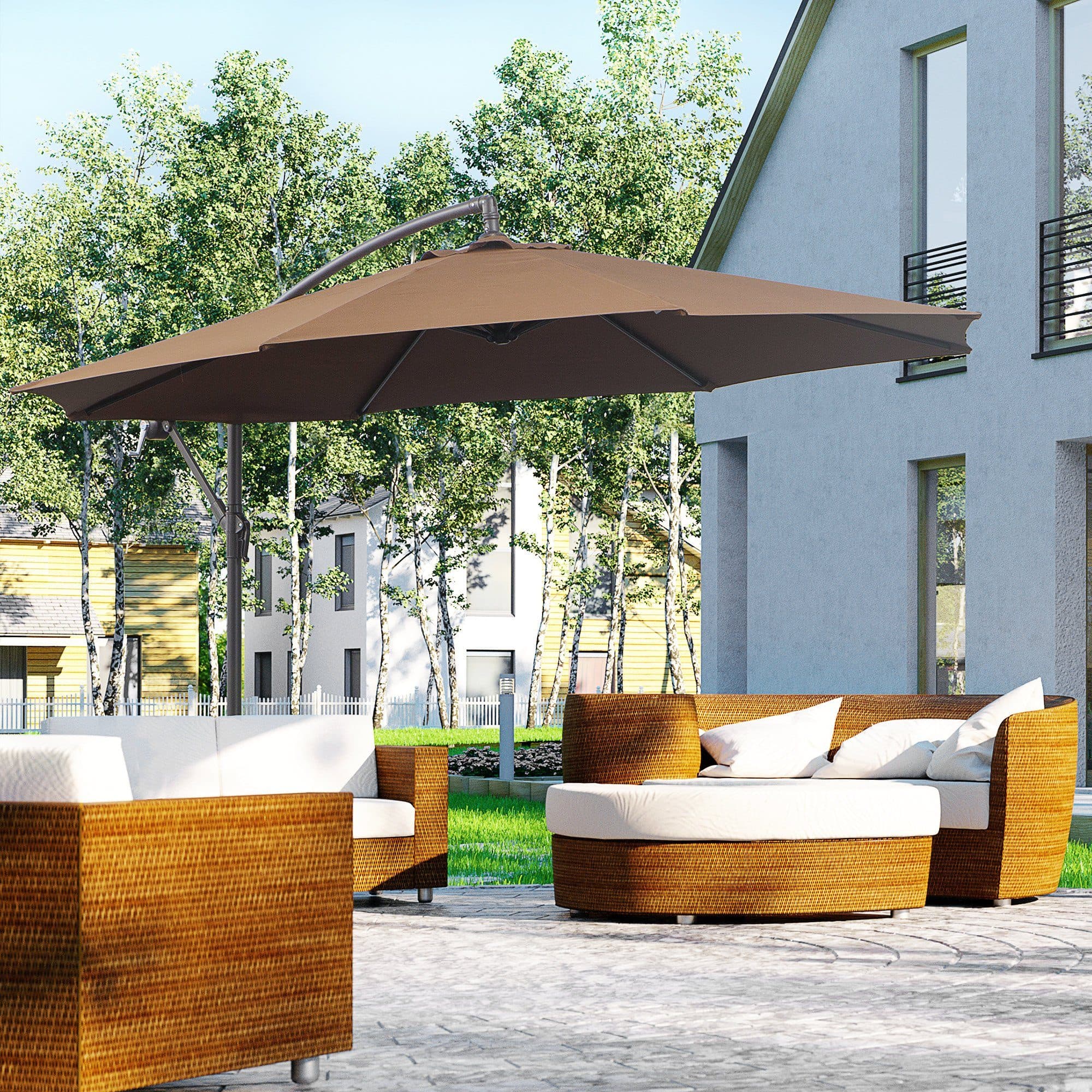 Outsunny Sonnenschirm Stahl Polyester - Bild 2