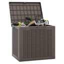 KOMFOTTEU Auflagenbox Gartenbox Braun Grau Schwarz Rattanoptik Bild 2