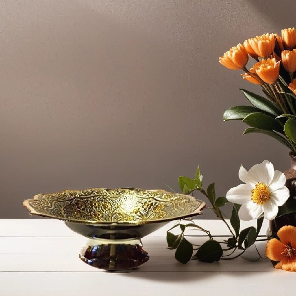 Marrakesch Orient & Mediterran Interior Dekoschale Orientalische Indische Messingschale Rayhan - Bild 2