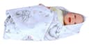 BabyLux Badetuch Musselin mit Kapuze 80x80cm Beige Bild 2