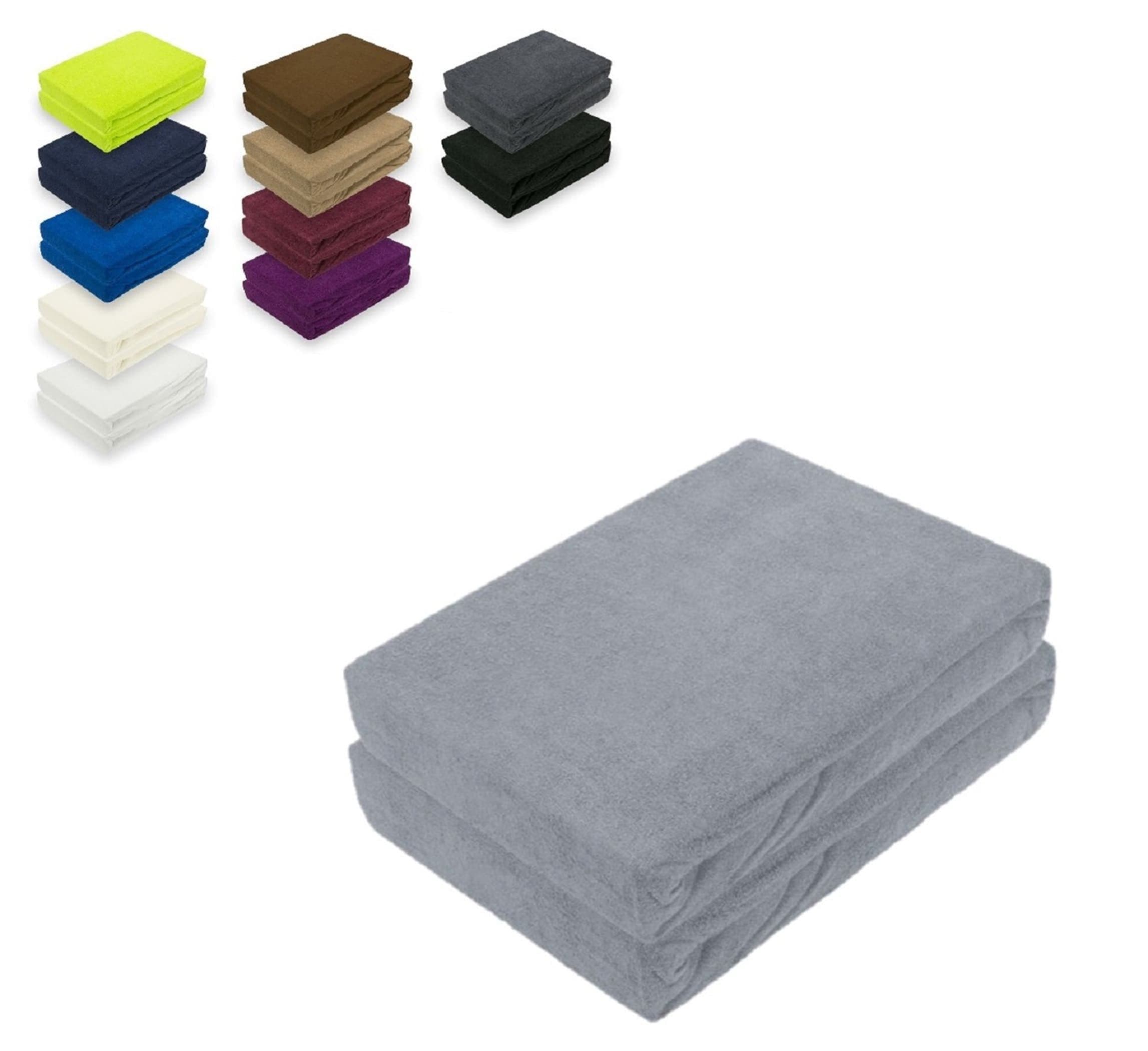 EXKLUSIV HEIMTEXTIL Spannbettlaken Frottee Doppelpack - Bild 2