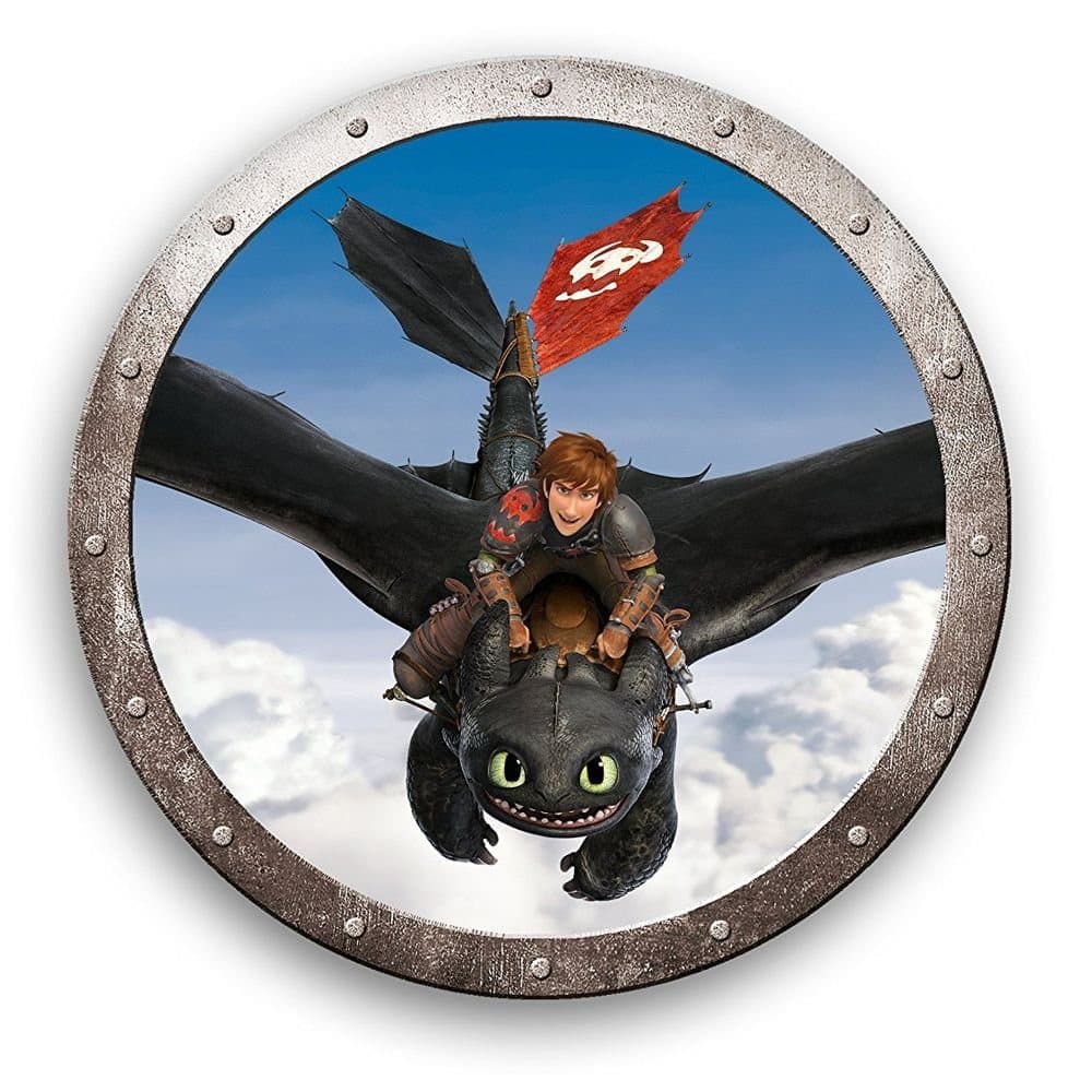 Dragons Dekokissen Drachenflug Kinder Rund 36 cm