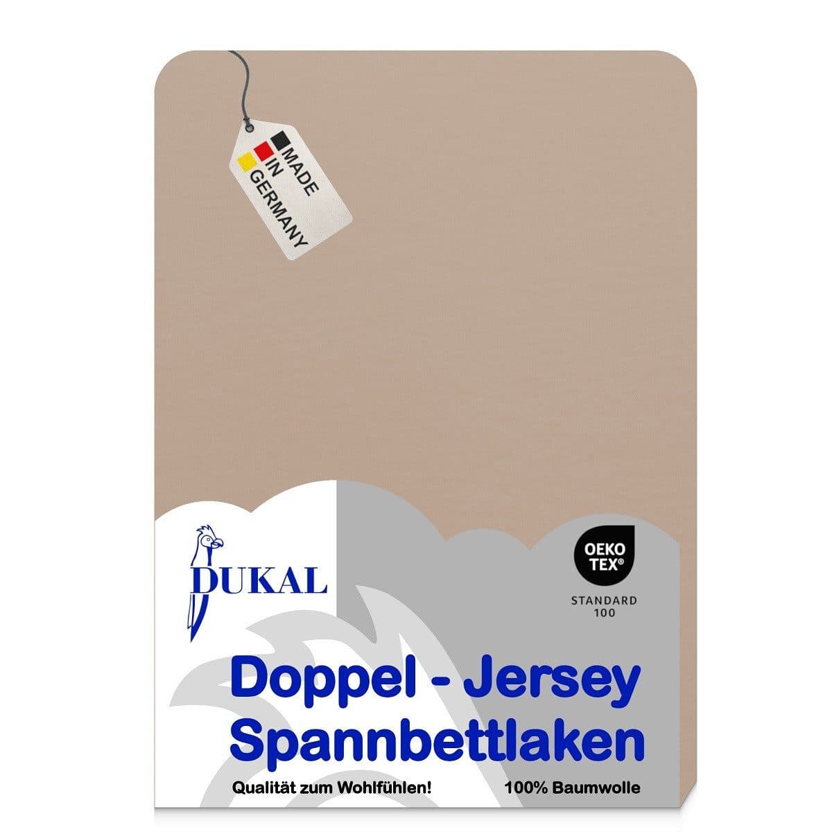 DUKAL Spannbettlaken Oval 100% Baumwolle Doppel-Jersey - Bild 2