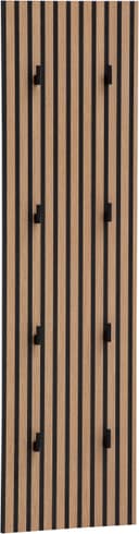 Schildmeyer Ryker Garderobenpaneel mit 8 Haken Schwarz Bild 2
