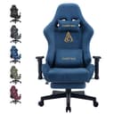 ANDYOU Gaming-Stuhl Alcantara-Bezug Blau Ergonomisch 200kg Bild 2