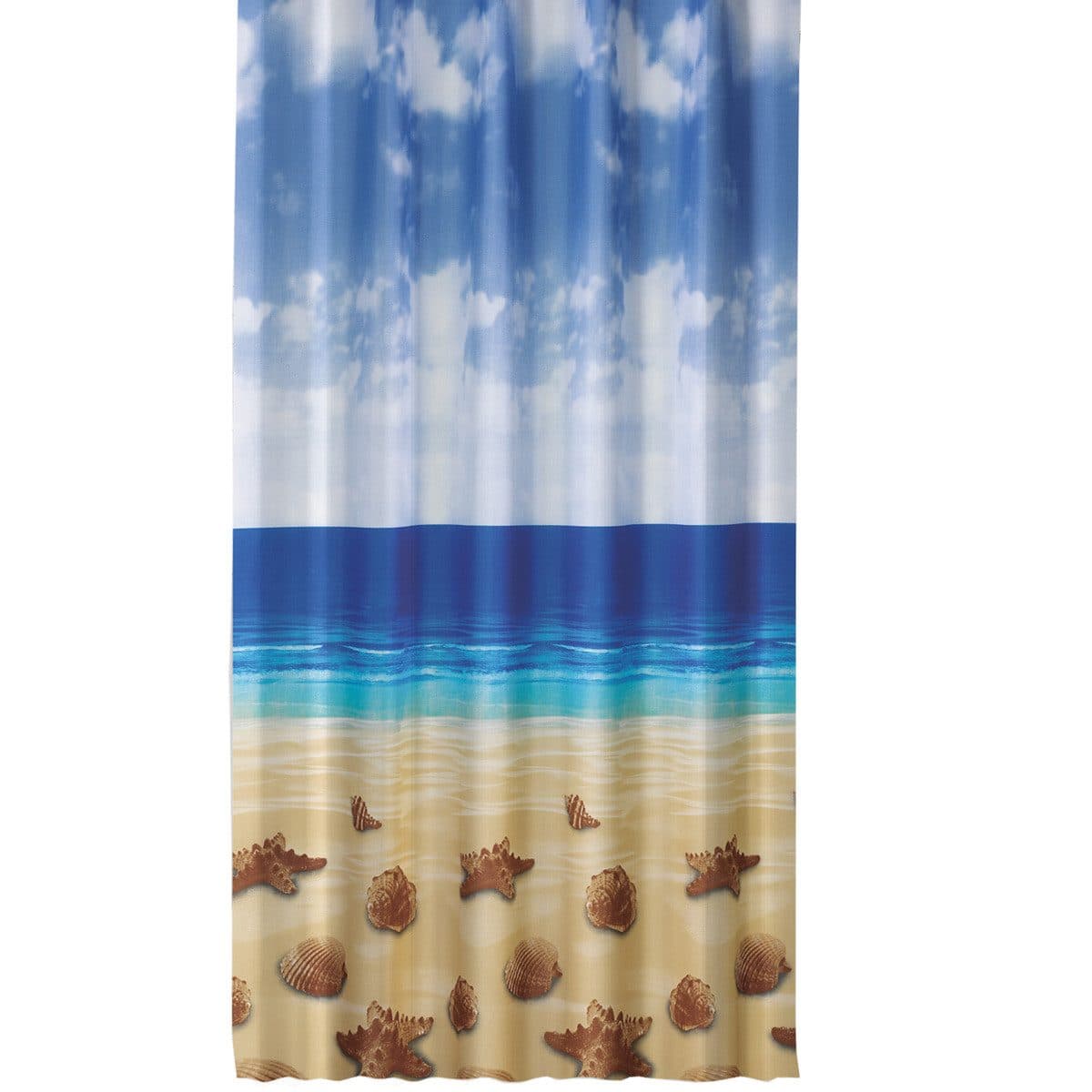 Ekershop Duschvorhang Strand Seesterne Muscheln Polyester - Bild 2