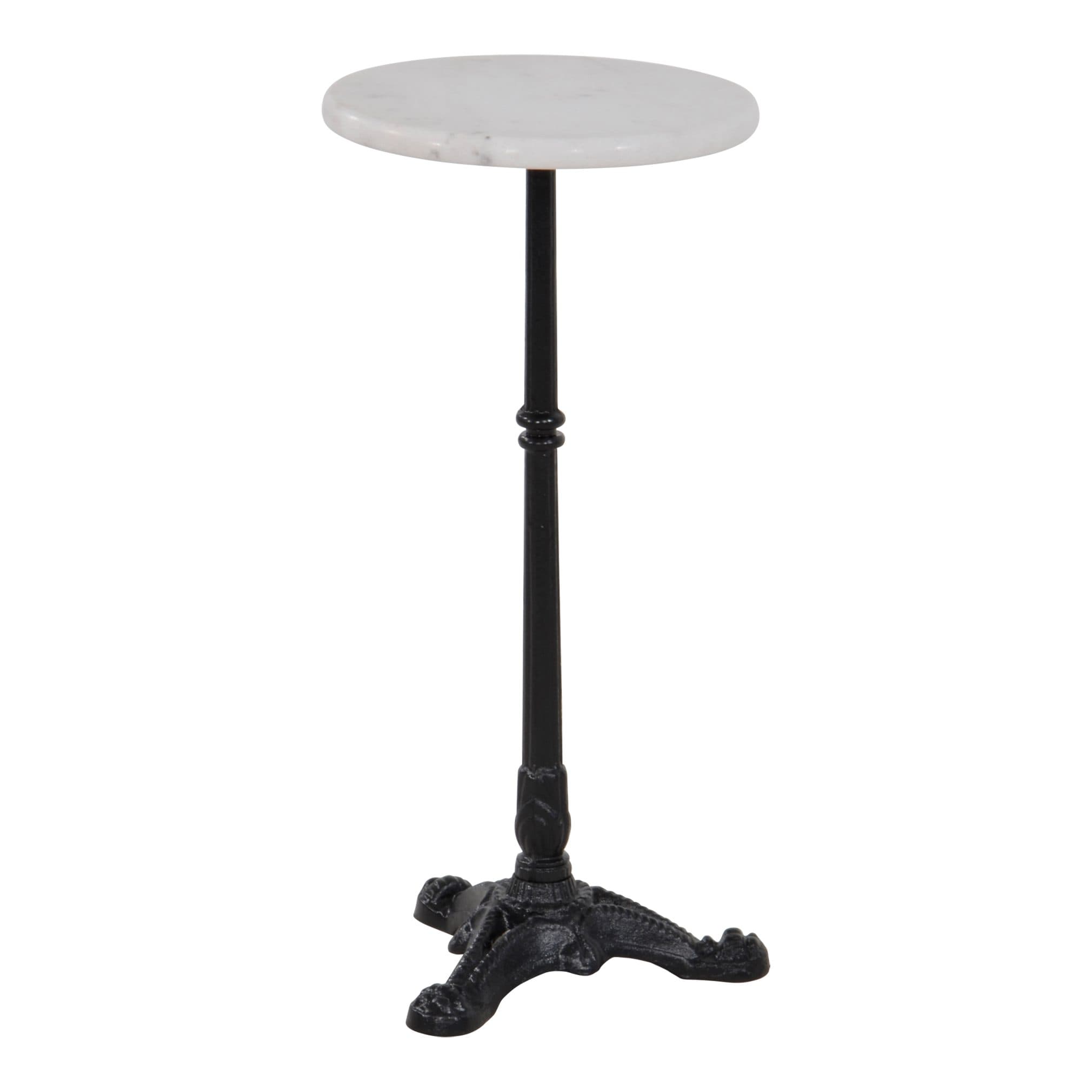 habeig Bistrotisch Marmorplatte Schwarz Metall - Bild 2