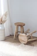 yoli living Sitzhocker Teakholz Bild 2