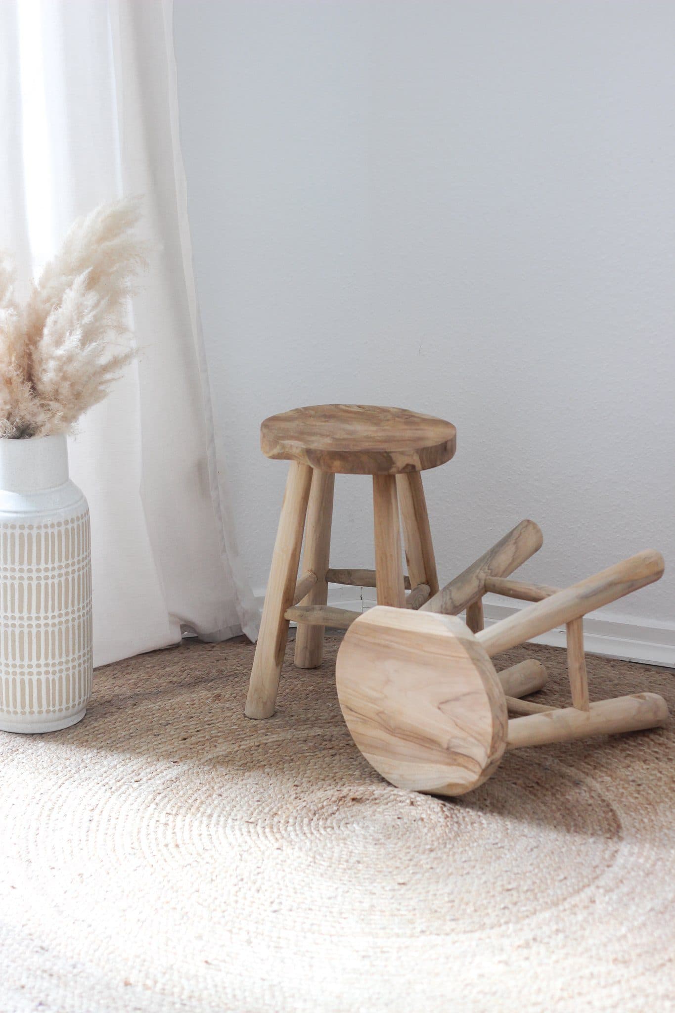 yoli living Sitzhocker Teakholz - Bild 2
