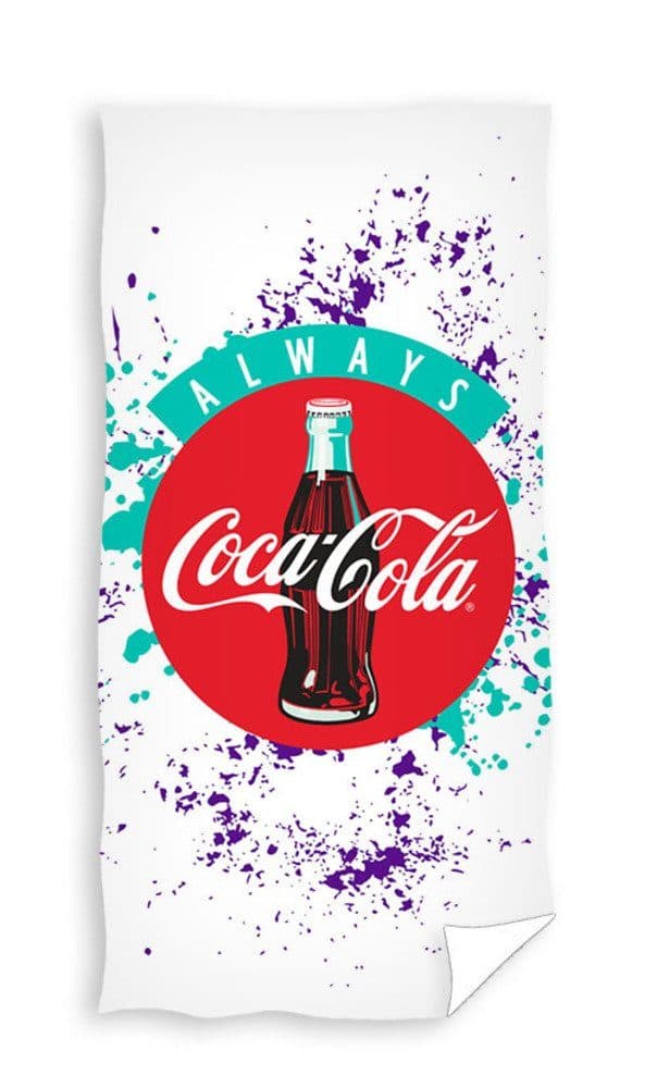 Coca Cola Strandtuch Badetuch Handtuch bedruckt bunt