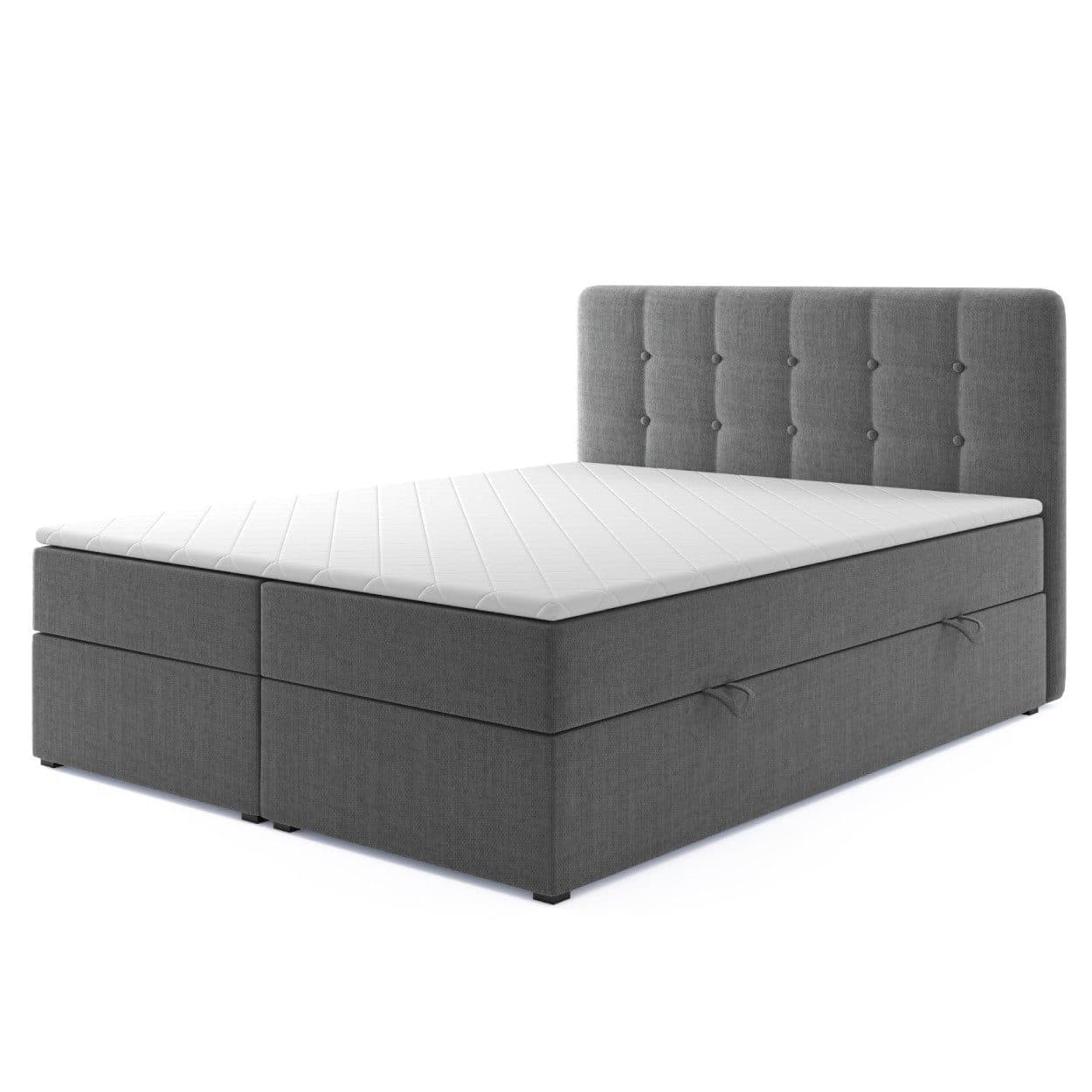 M-Punkt24 Boxspringbett Athen 180x200cm Grau oder Schwarz - Bild 2