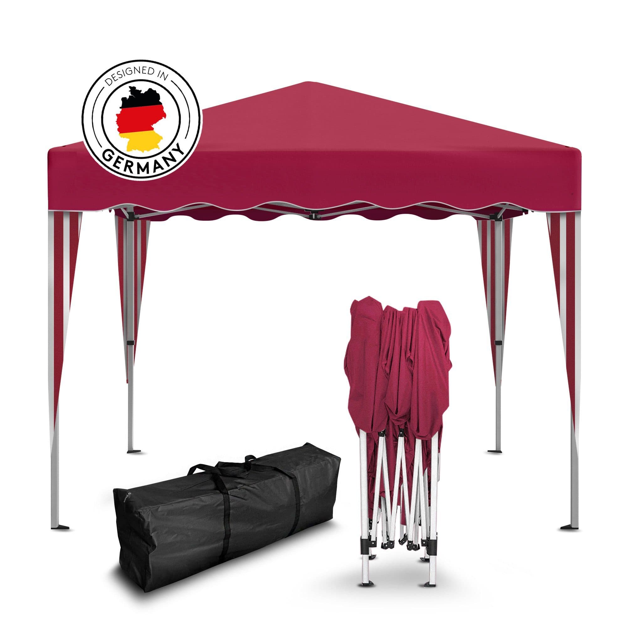 Kronenburg Faltpavillon 3x3 m Rot - Wasserdicht & UV-Schutz - Bild 2